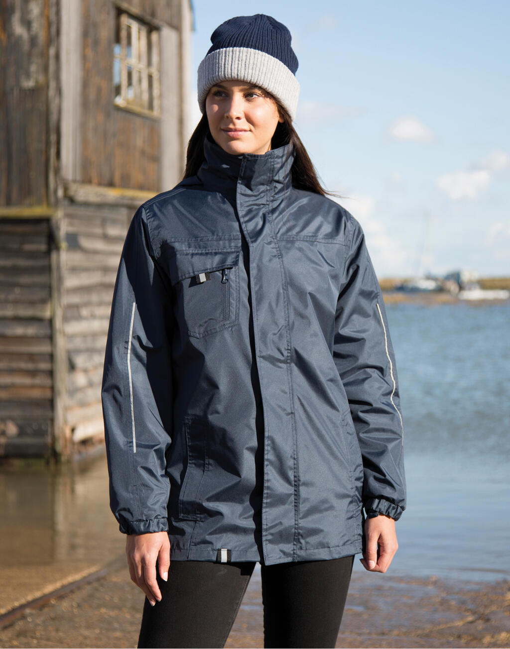 Printable 3-in-1 Transit Jacket in Farbe Black
