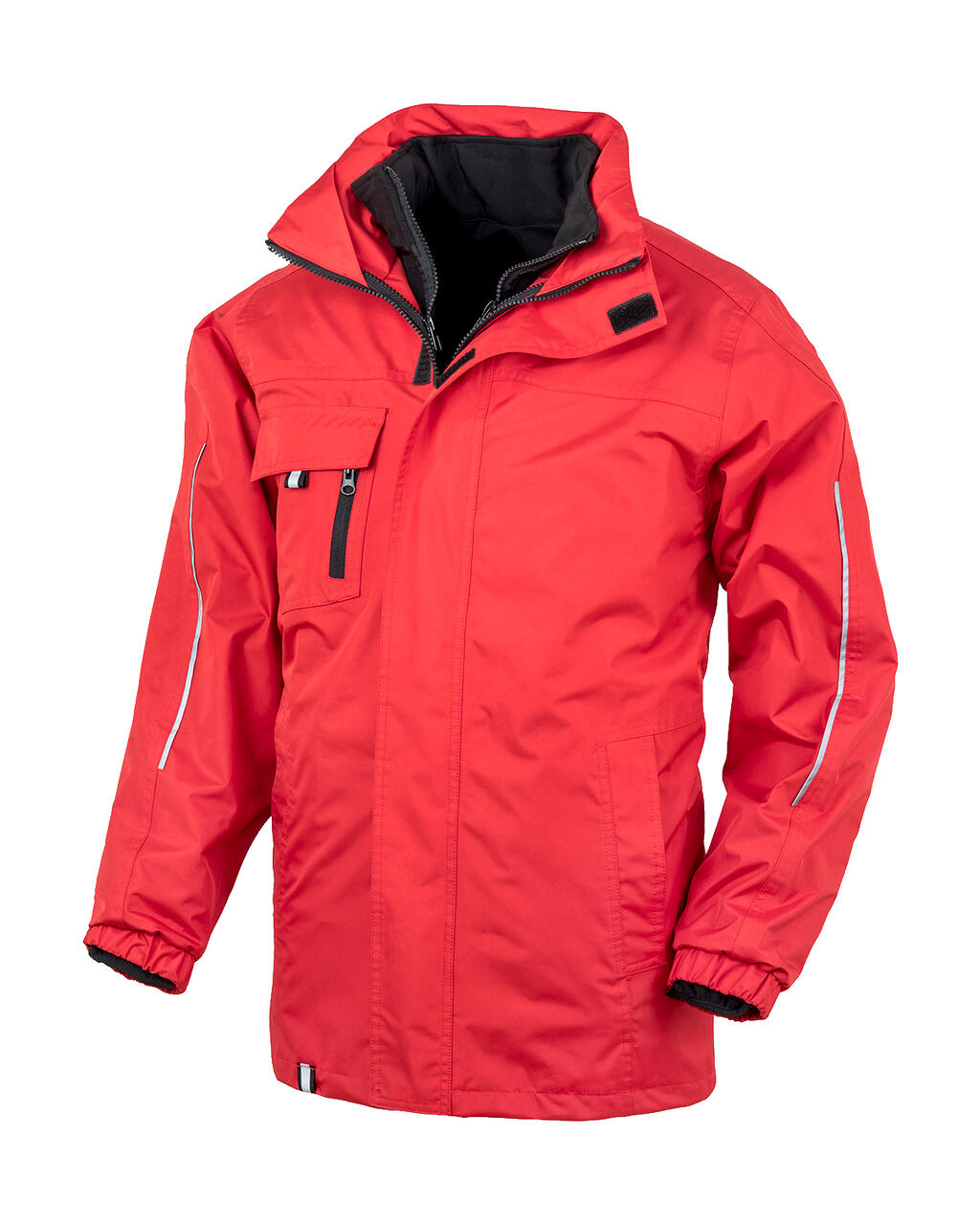 Printable 3-in-1 Transit Jacket in Farbe Red