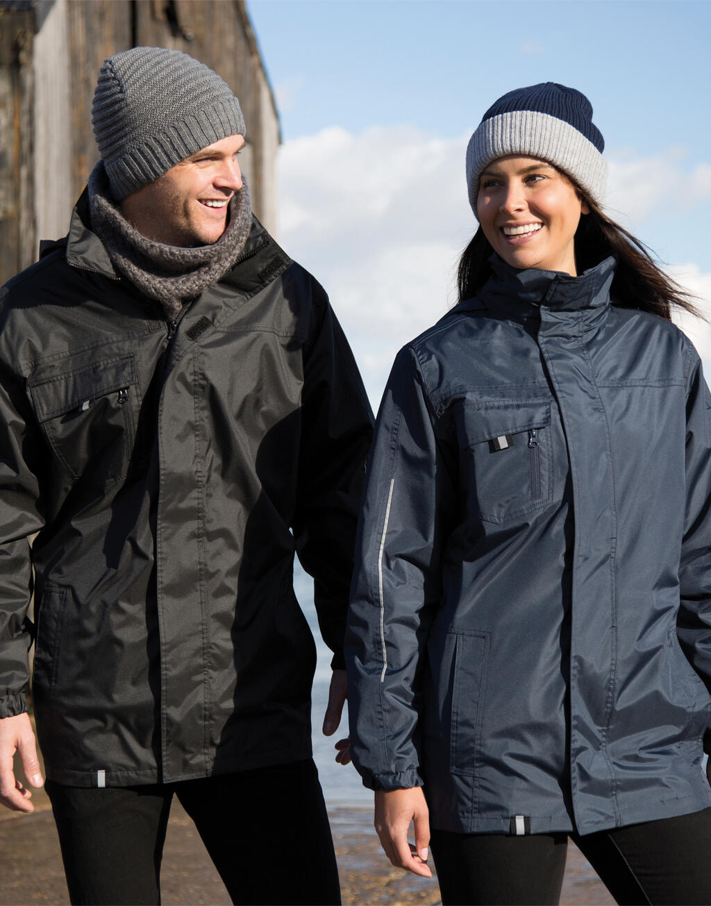Printable 3-in-1 Transit Jacket in Farbe Black