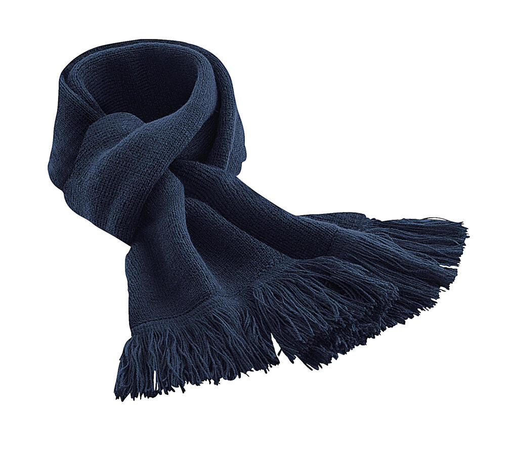 Classic Knitted Scarf in Farbe French Navy