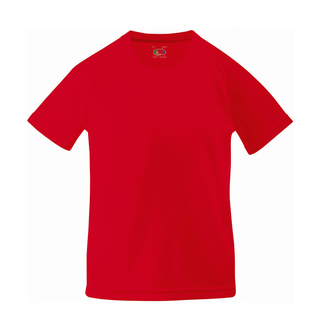 Kids' Performance T in Farbe Red