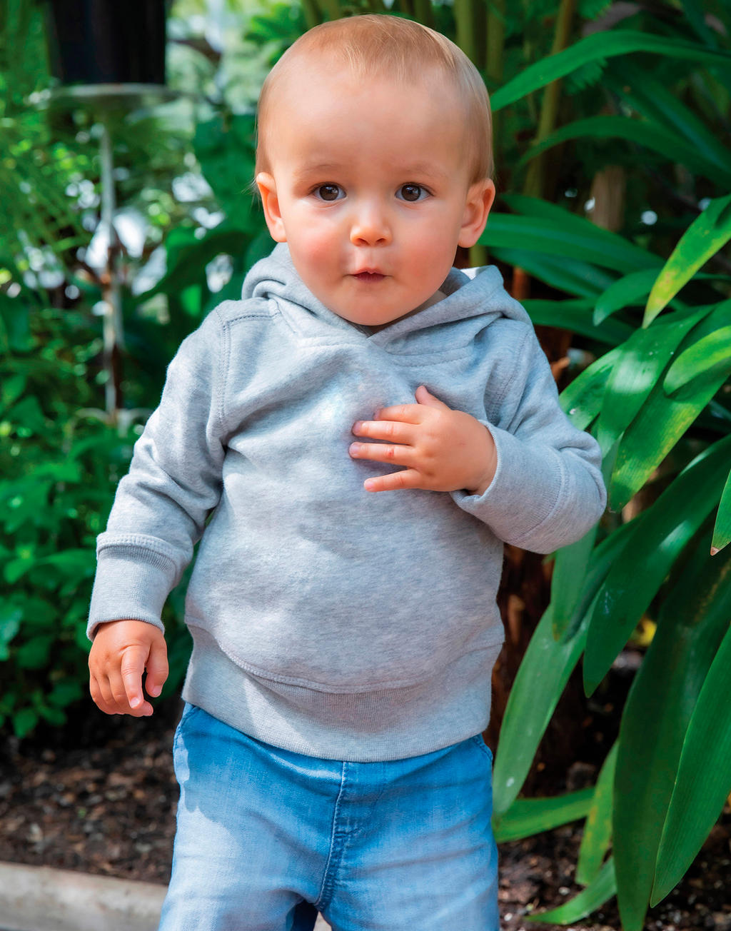 Baby Essential Hoodie in Farbe Natural