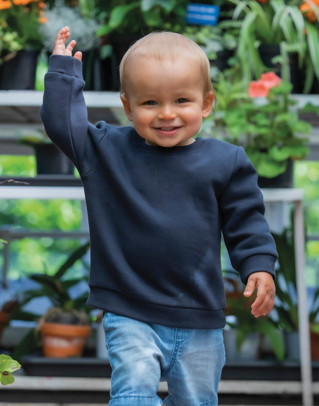 Baby Essential Sweatshirt in Farbe Natural