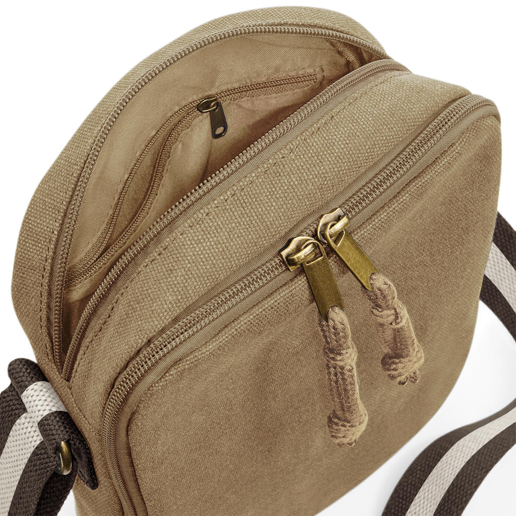 Vintage Canvas Mini Reporter in Farbe Vintage Black