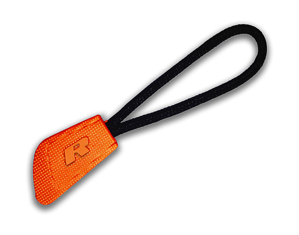 Zip Pull in Farbe Orange
