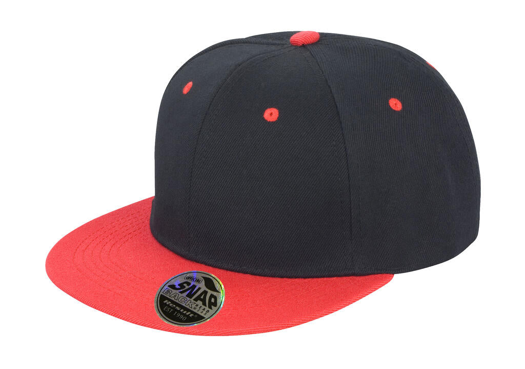 Bronx Original Flat Peak Dual Color in Farbe Black/Red
