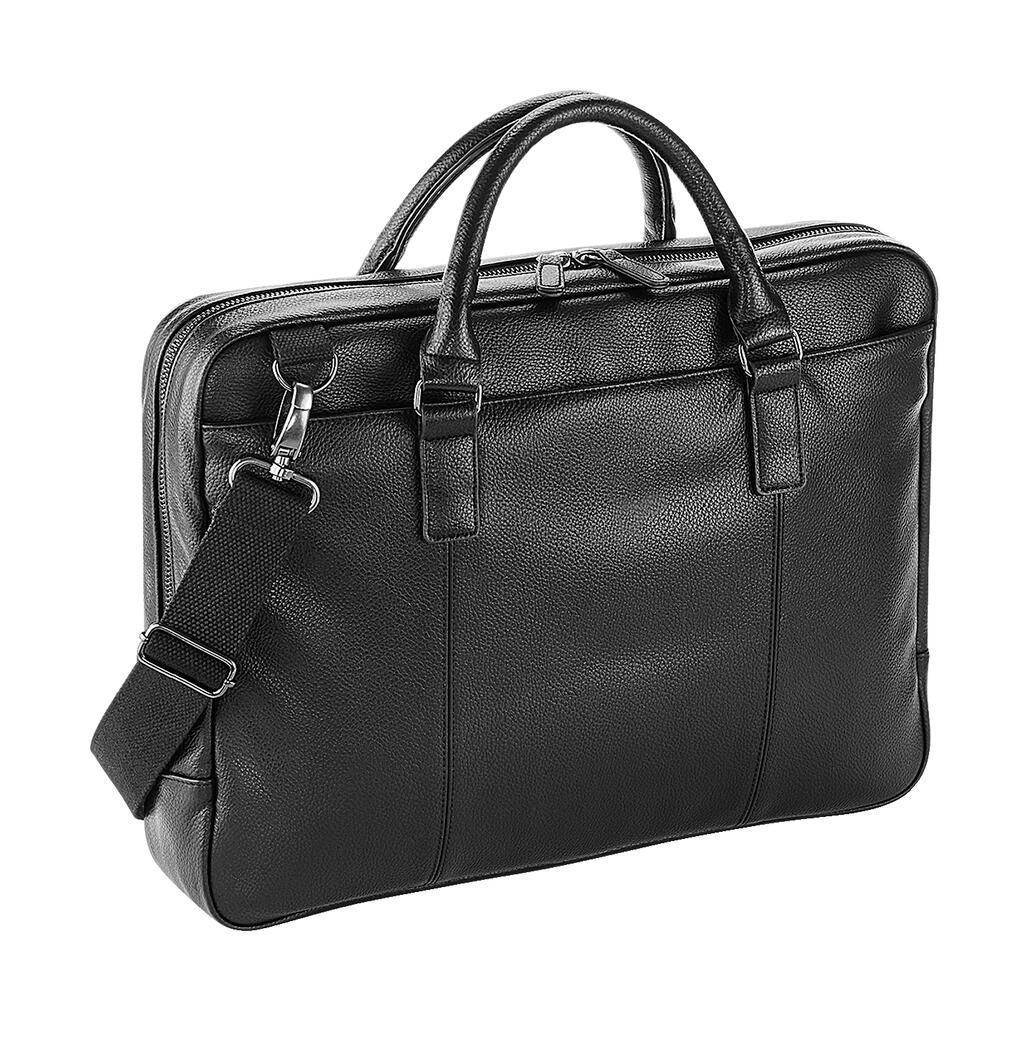 NuHide™ Slimline Laptop Brief in Farbe Black