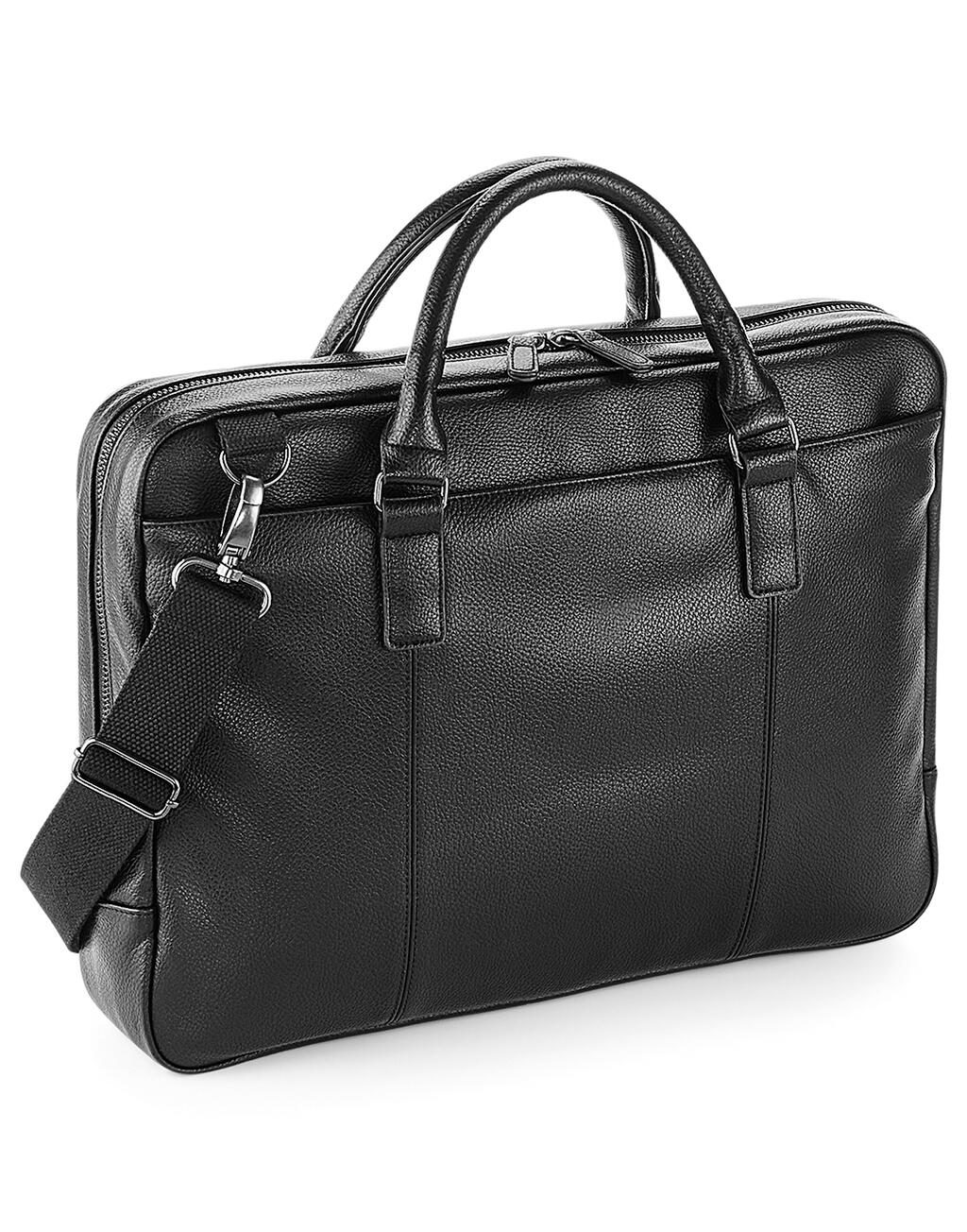 NuHide™ Slimline Laptop Brief in Farbe Black