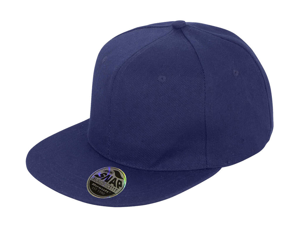 Bronx Original Flat Peak Snap Back Cap in Farbe Navy