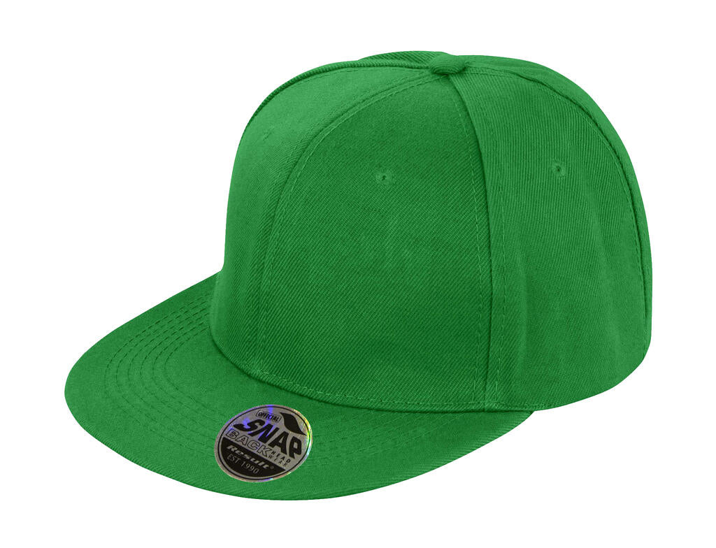 Bronx Original Flat Peak Snap Back Cap in Farbe Emerald