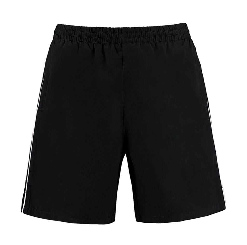 Classic Fit Track Short in Farbe Black/White