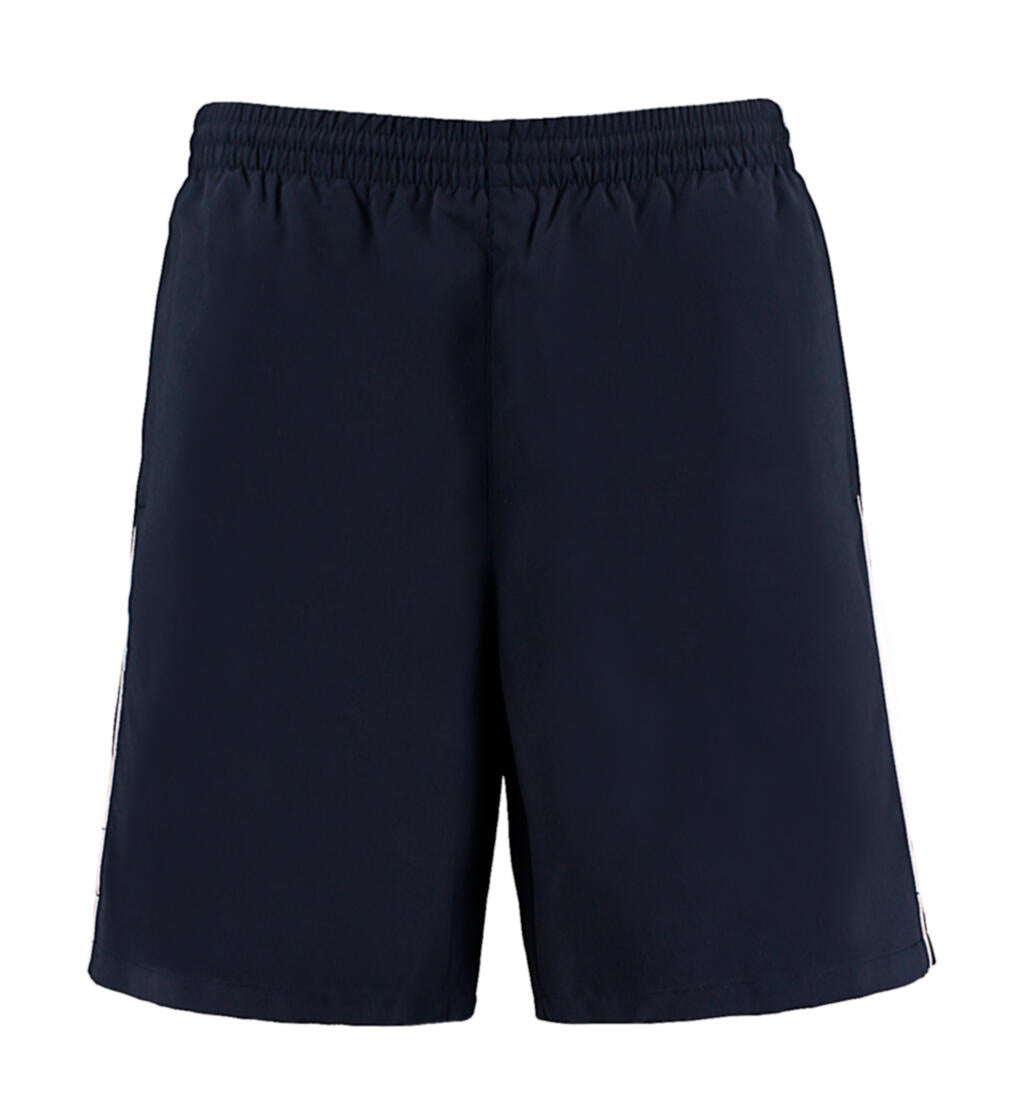 Classic Fit Track Short in Farbe Navy/White