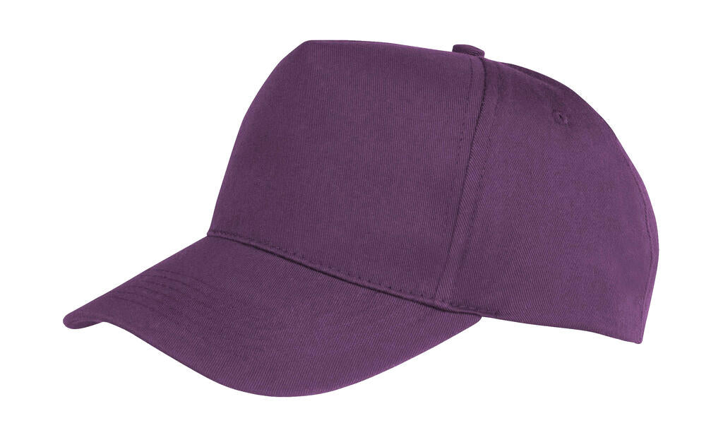 Boston 5-Panel Printers Cap in Farbe Purple