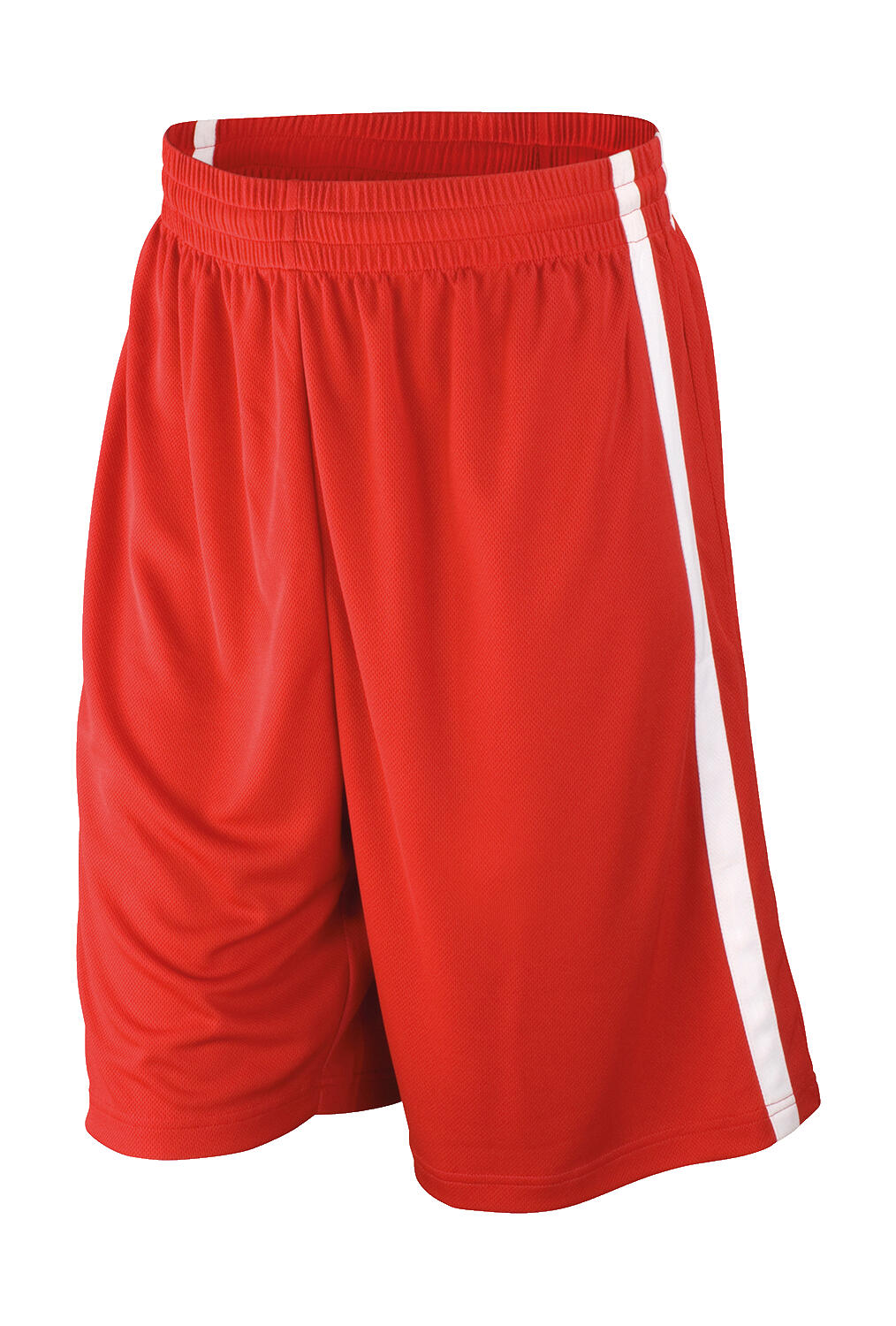 Men's Quick Dry Basketball Shorts in Farbe Red/White