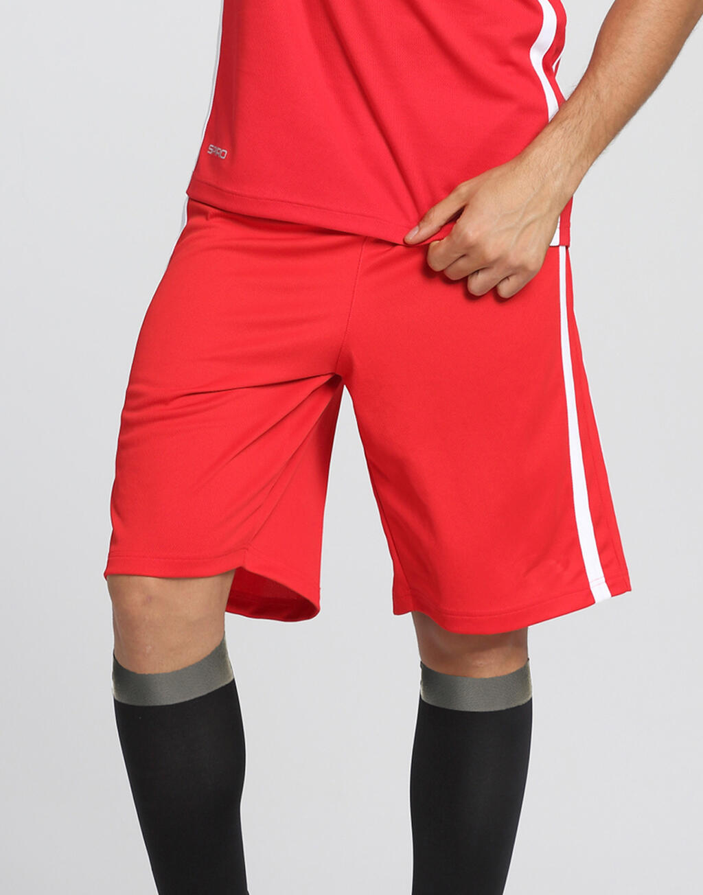 Men's Quick Dry Basketball Shorts in Farbe White/Black