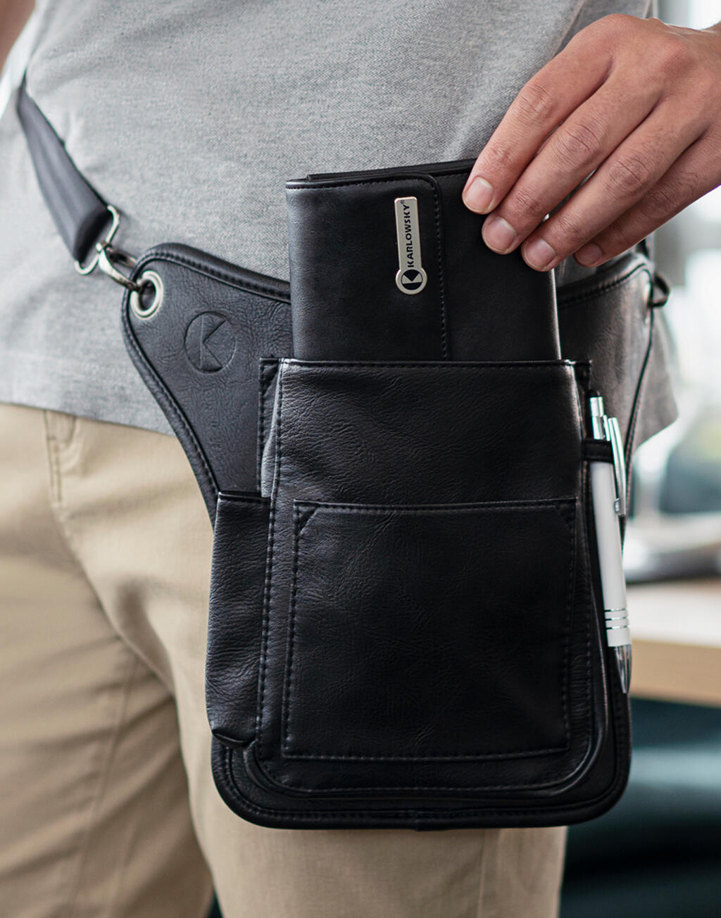 Waiter's Wallet with Press Stud - ShirtStore