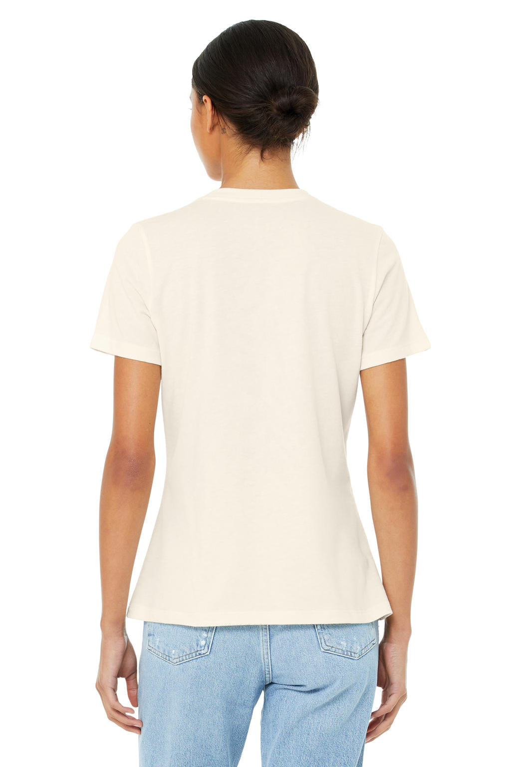 Women's Relaxed CVC Jersey Short Sleeve Tee in Farbe Heather Natural