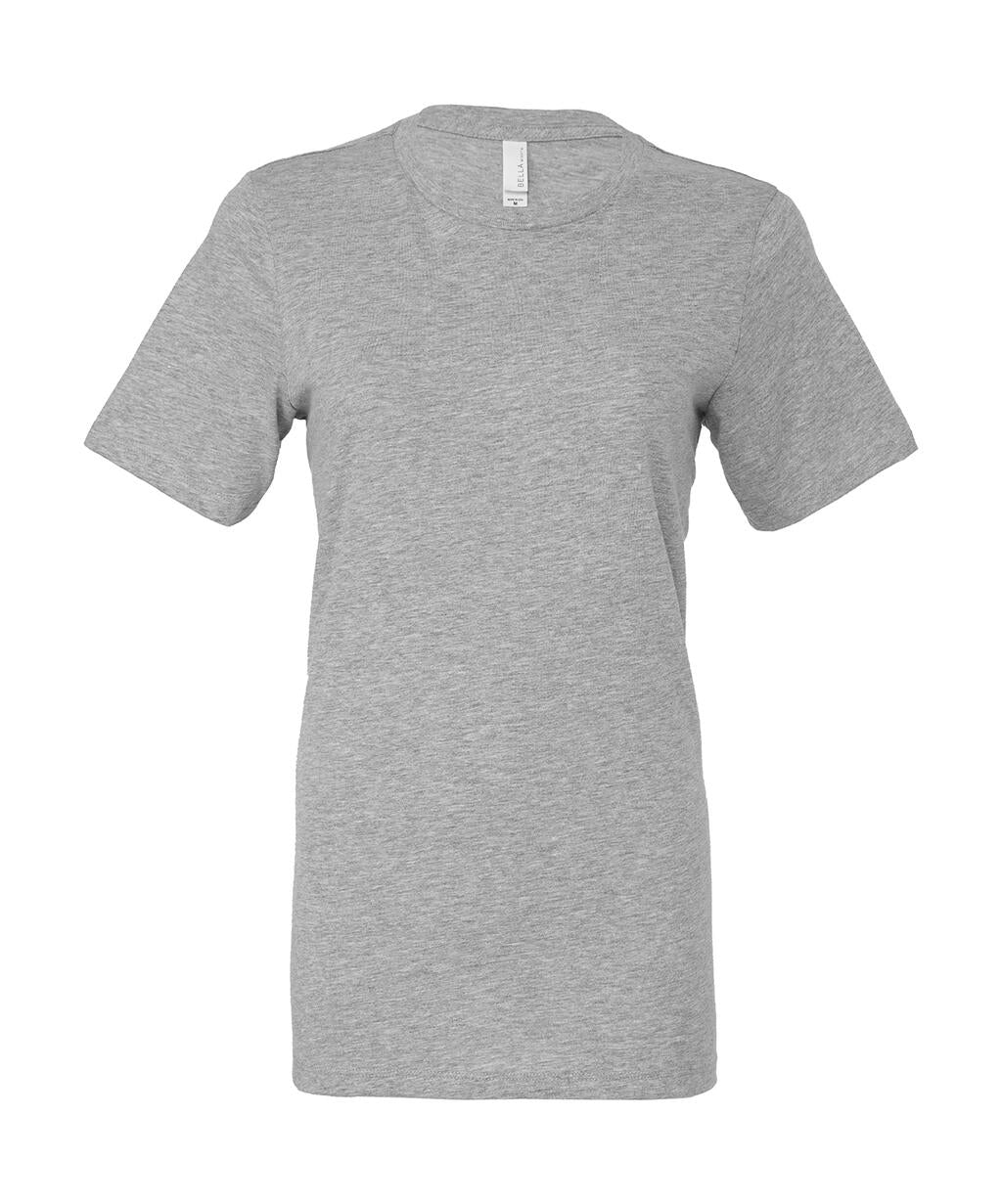 Women's Relaxed CVC Jersey Short Sleeve Tee in Farbe Athletic Heather