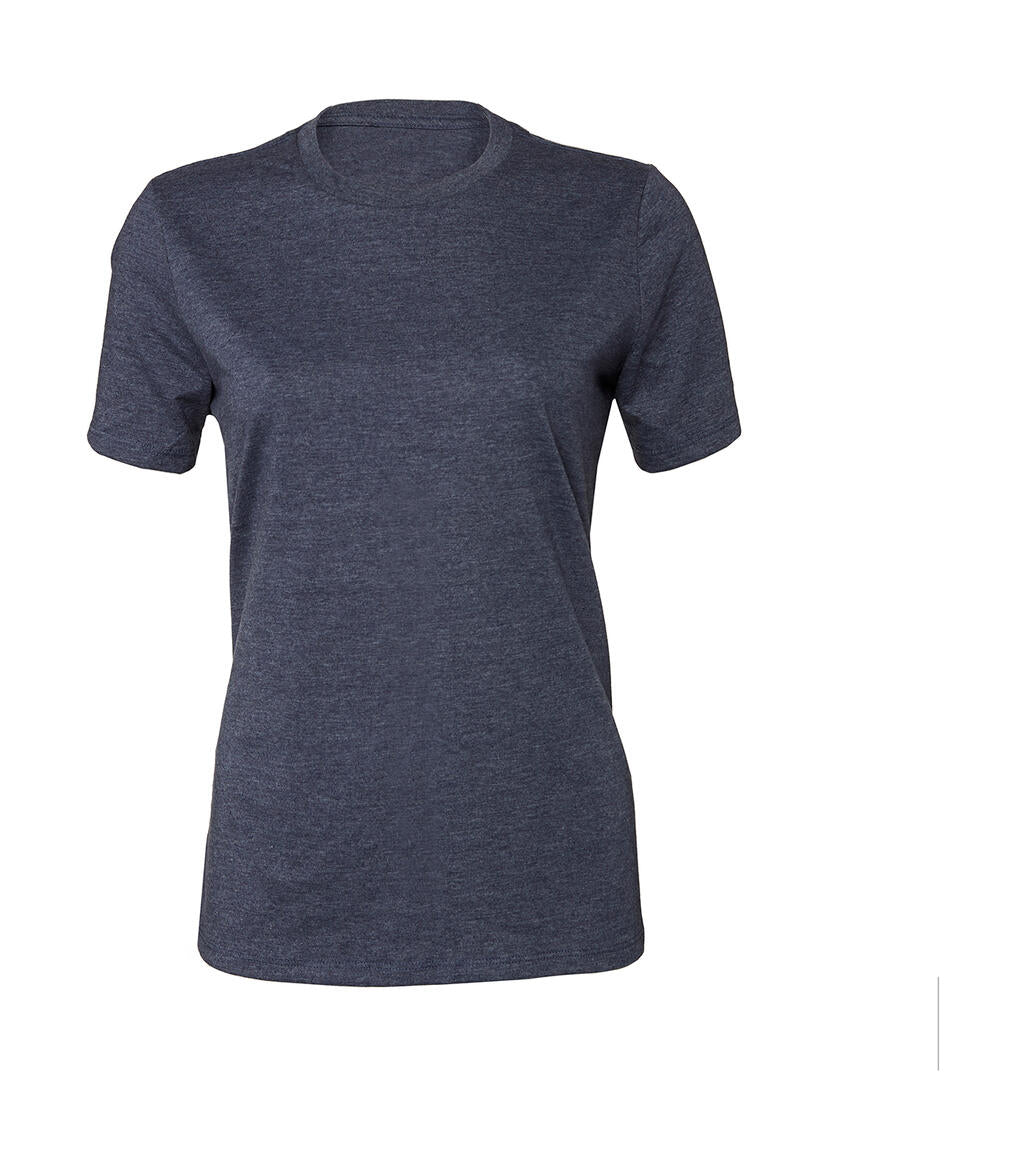 Women's Relaxed CVC Jersey Short Sleeve Tee in Farbe Heather Navy