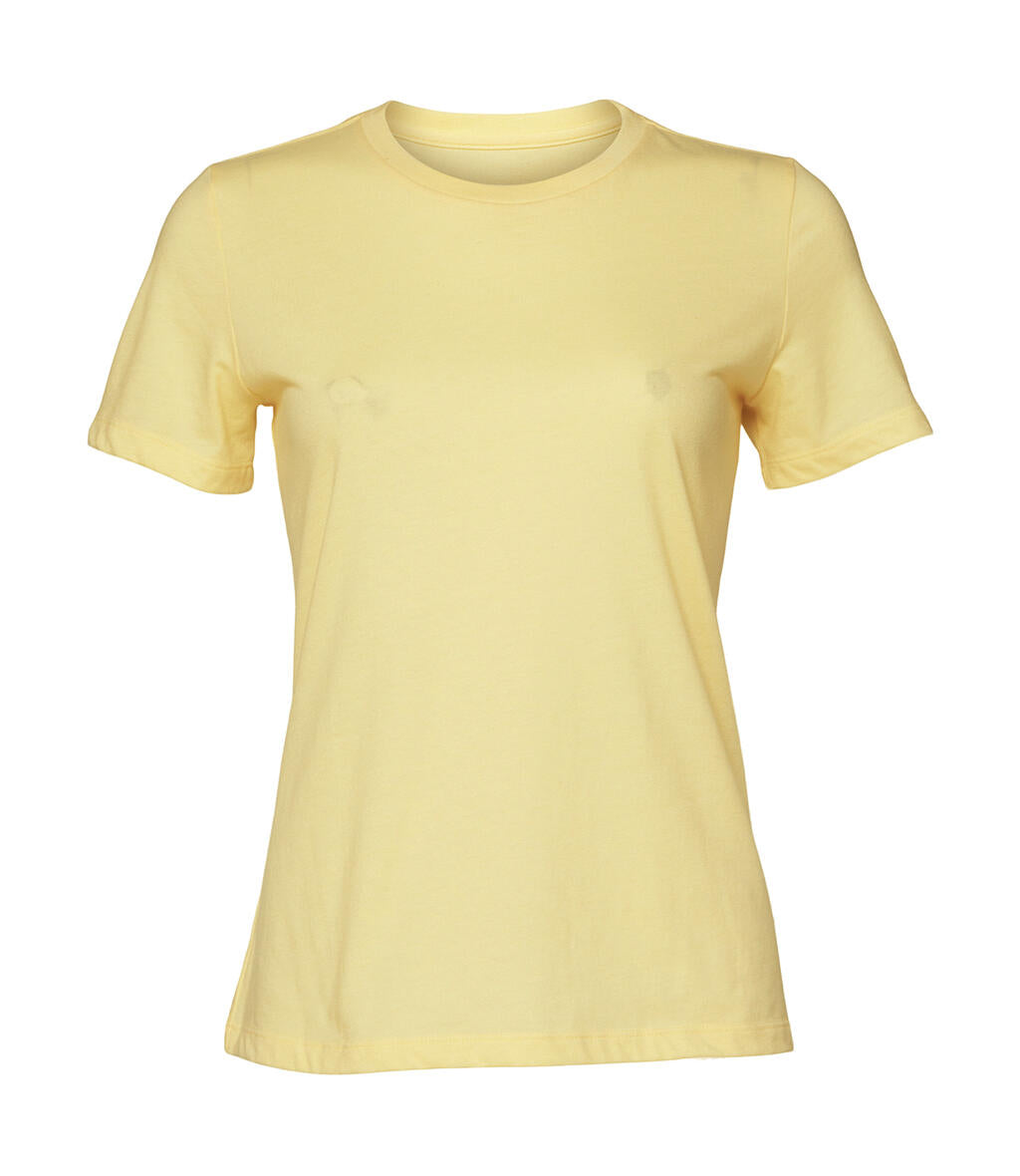 Women's Relaxed CVC Jersey Short Sleeve Tee in Farbe Heather French Vanilla