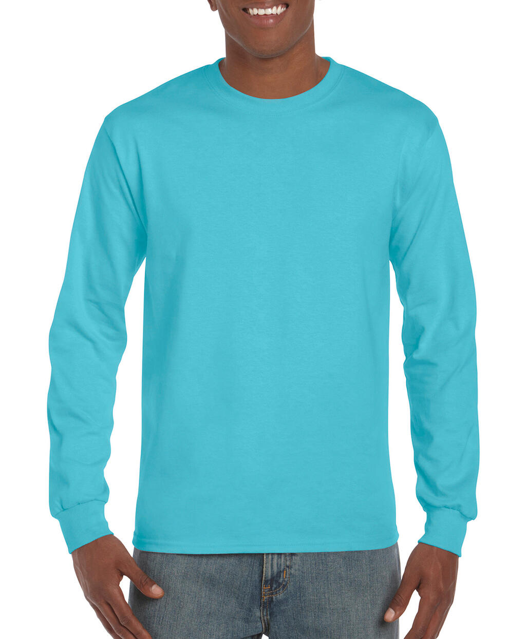 Hammer™ Adult Long Sleeve T-Shirt in Farbe Lagoon Blue