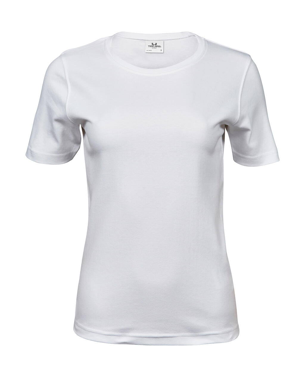 Ladies' Interlock T-Shirt in Farbe White