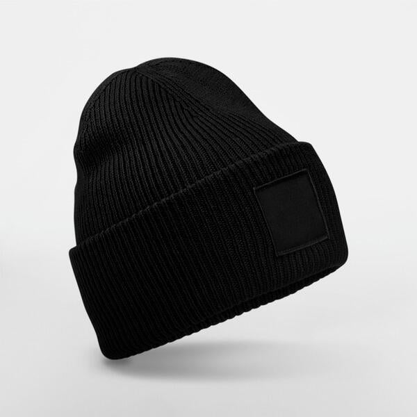 Deep Cuffed Tonal Patch Beanie - ShirtStore