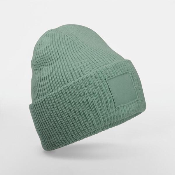 Deep Cuffed Tonal Patch Beanie - ShirtStore