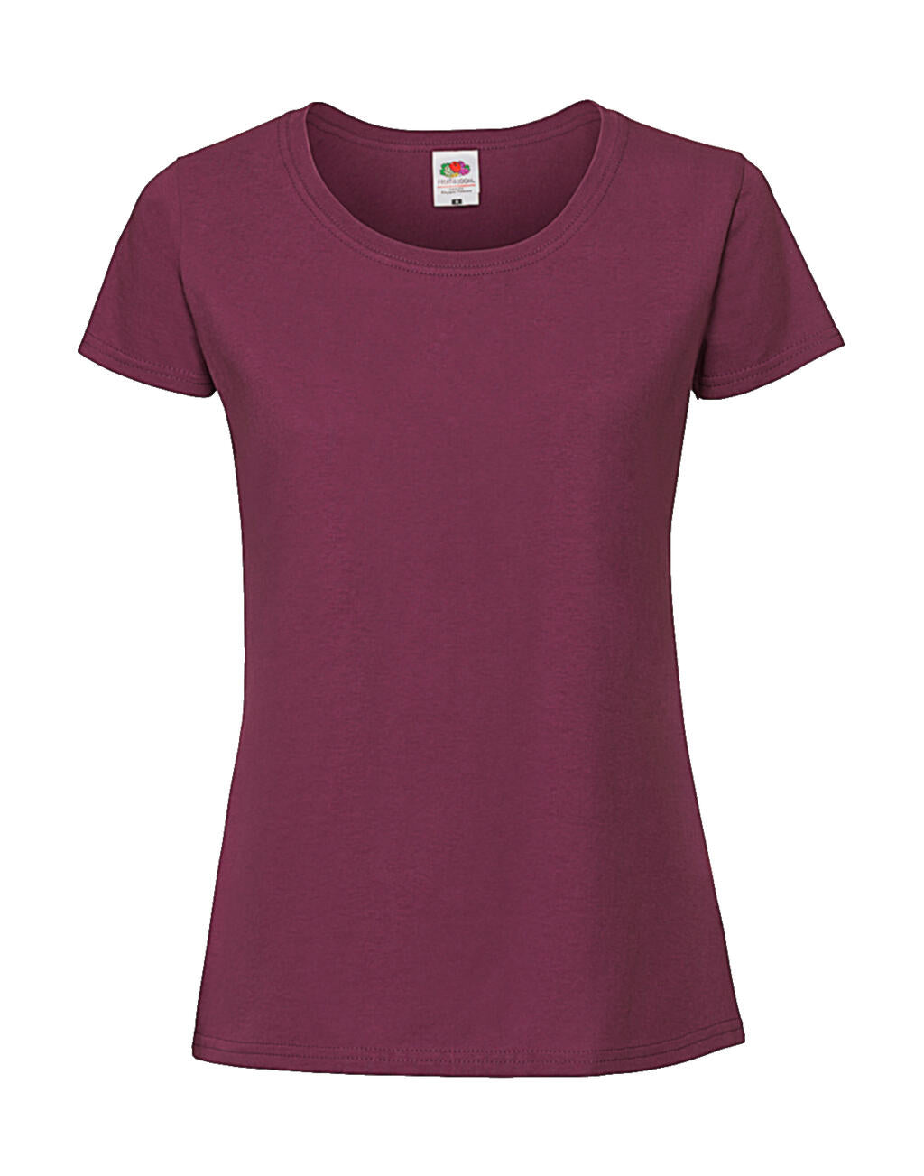 Ladies' Ringspun Premium T in Farbe Burgundy