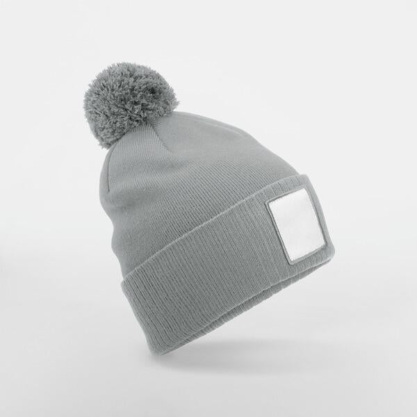 Appliqué Patch Pom Beanie - ShirtStore