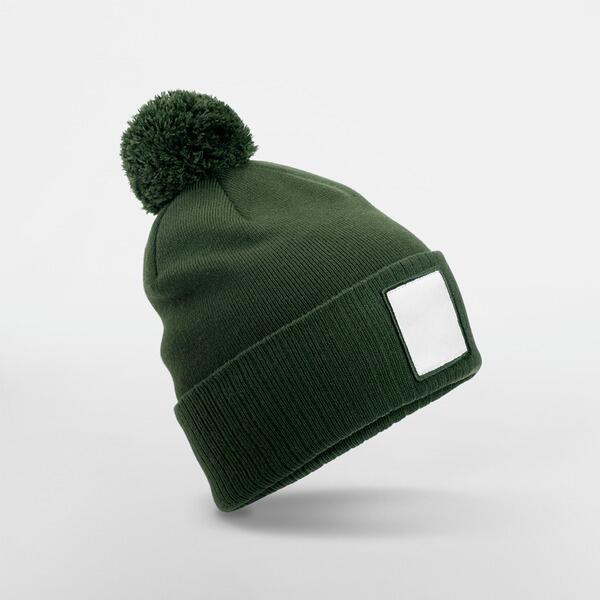 Appliqué Patch Pom Beanie - ShirtStore