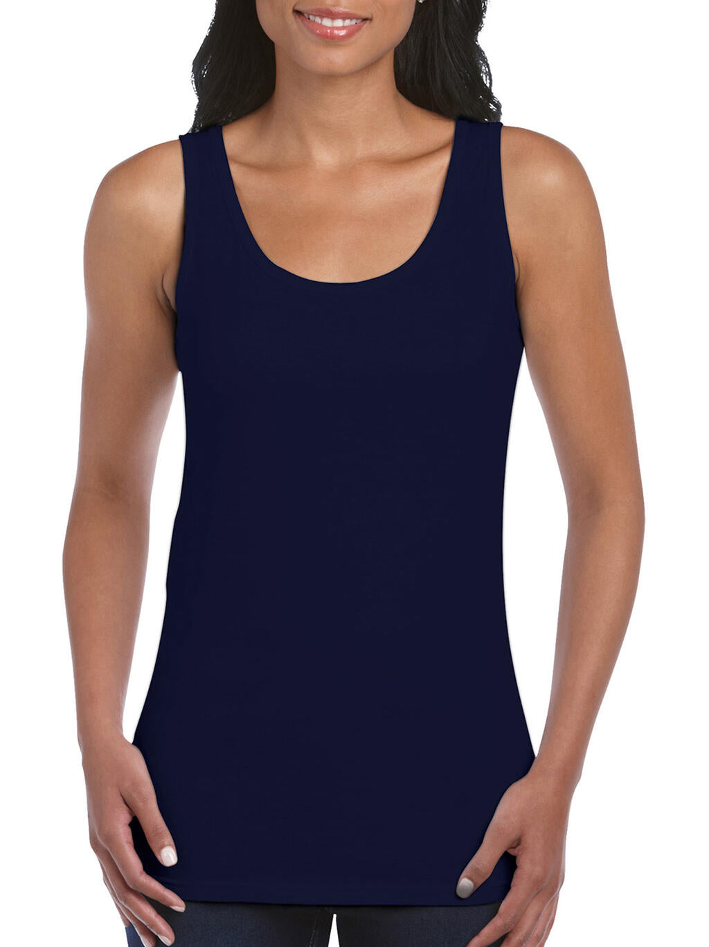 Gildan Ladies Softstyle® Tank Top in Farbe Navy
