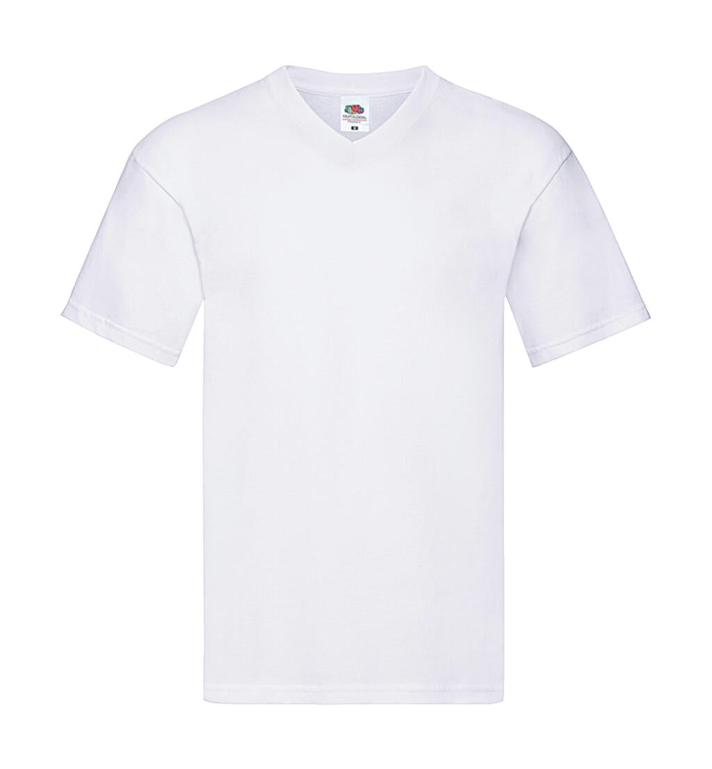 Original V-Neck T in Farbe White