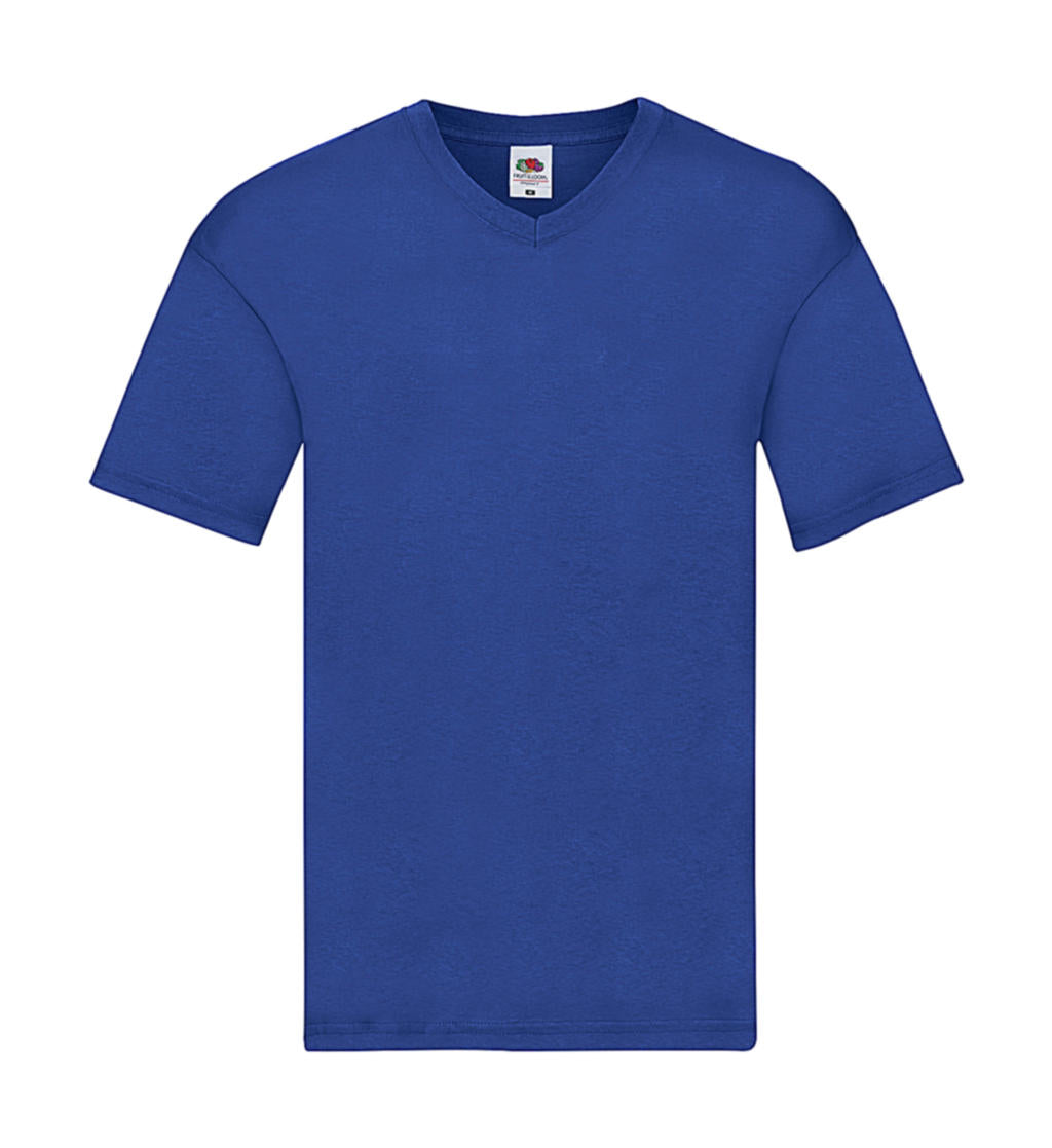 Original V-Neck T in Farbe Royal Blue