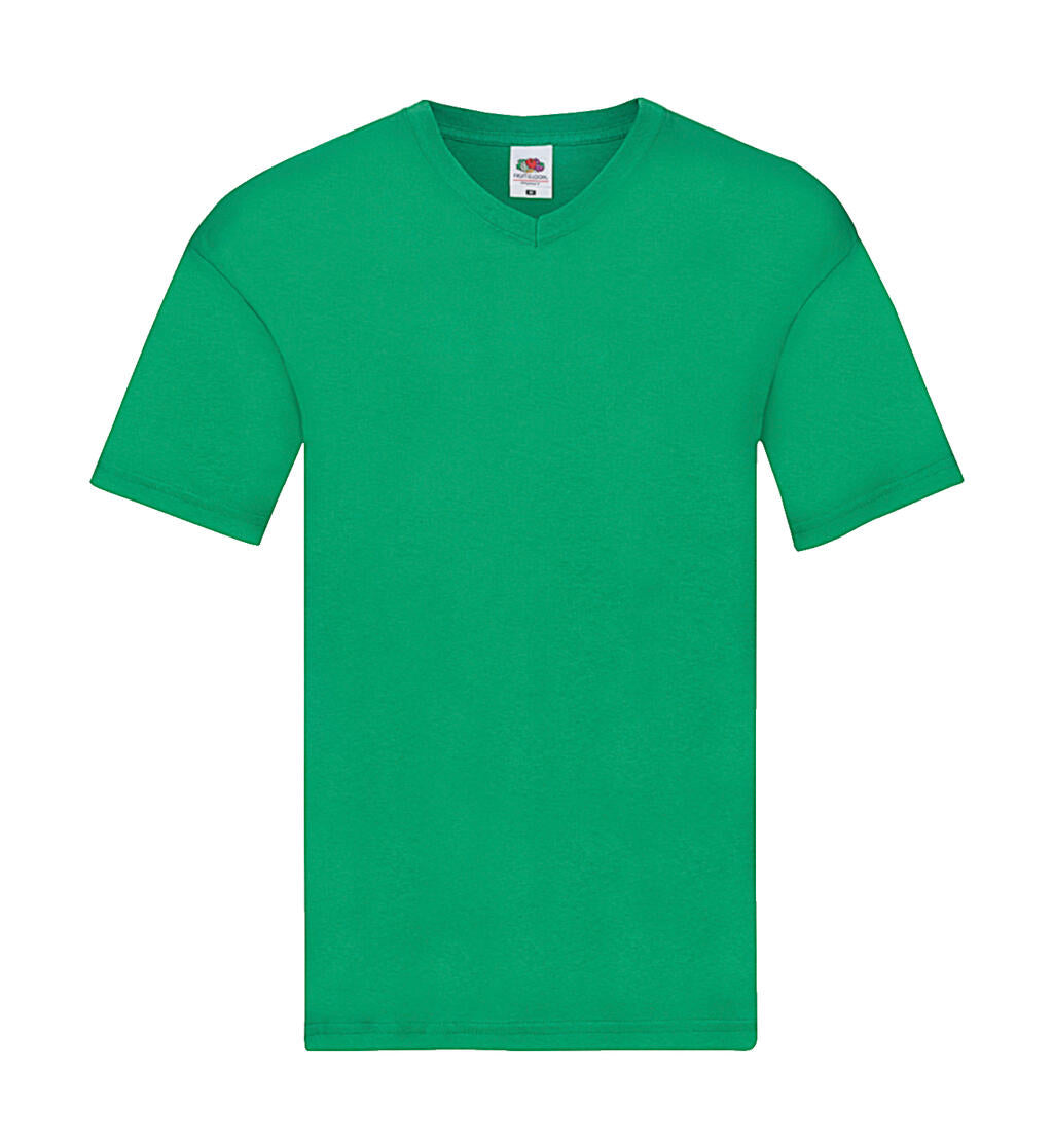 Original V-Neck T in Farbe Kelly Green