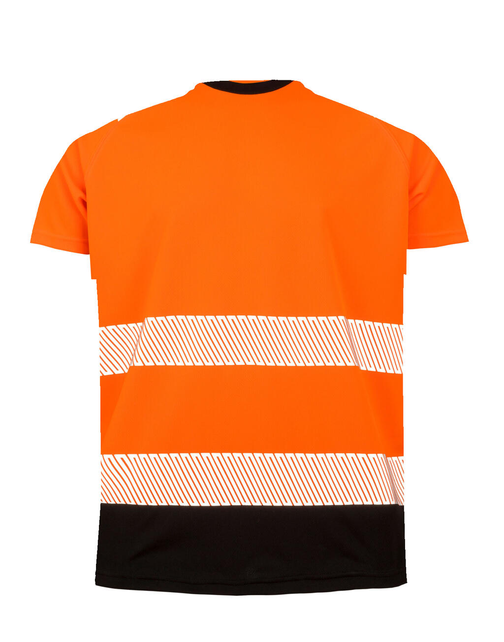 Recycled Safety T-Shirt in Farbe Fluorescent Orange