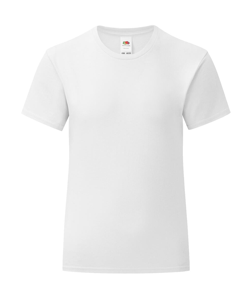 Girls' Iconic 150 T in Farbe White