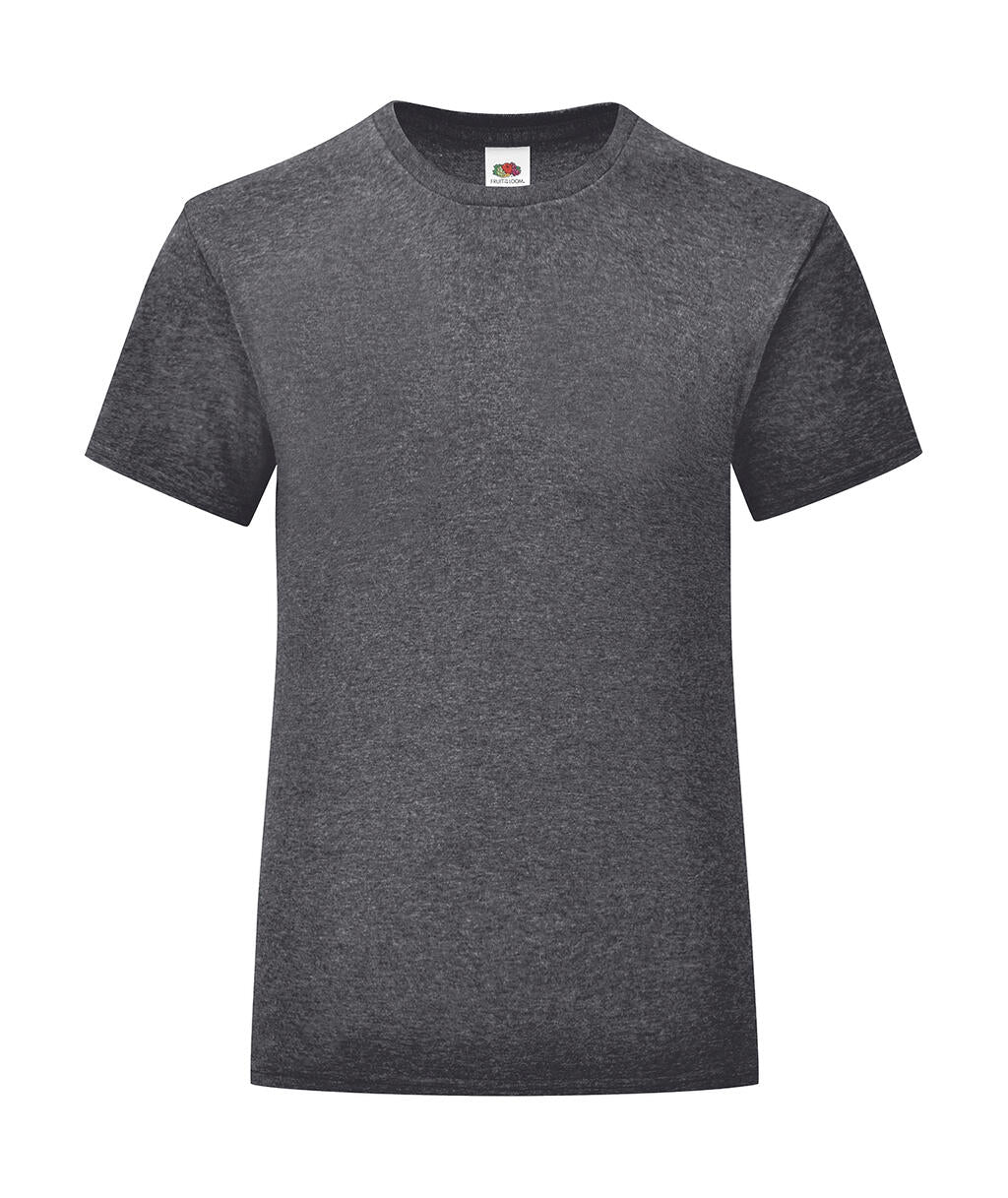 Girls' Iconic 150 T in Farbe Dark Heather Grey