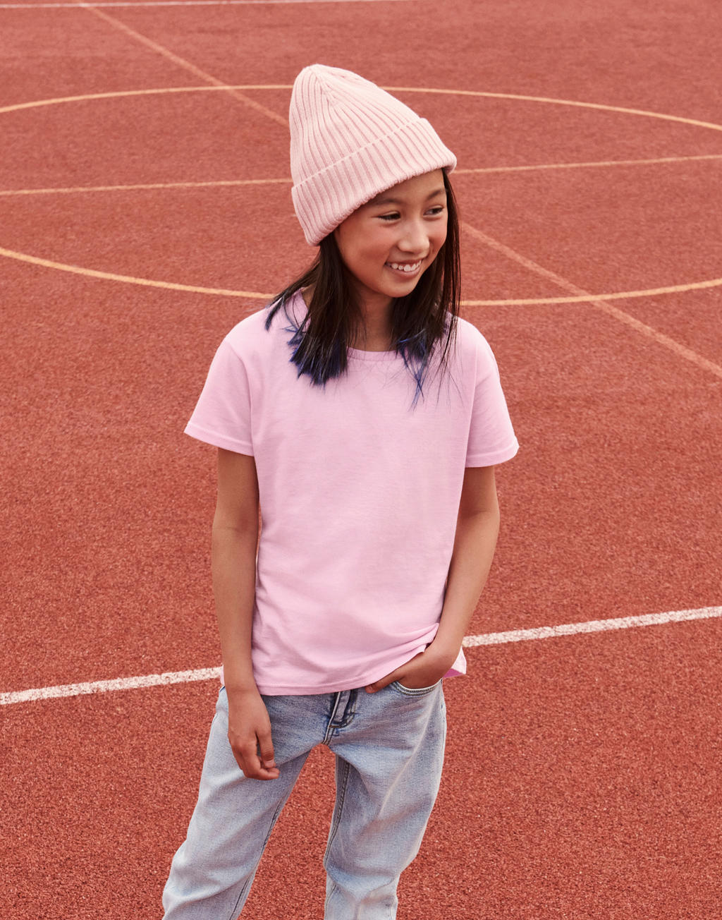 Girls' Iconic 150 T in Farbe White