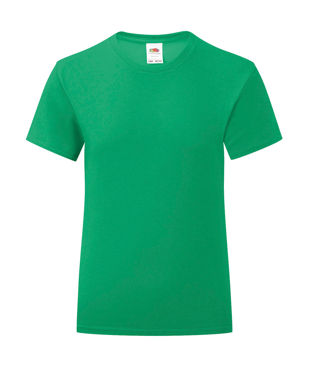 Girls' Iconic 150 T in Farbe Kelly Green