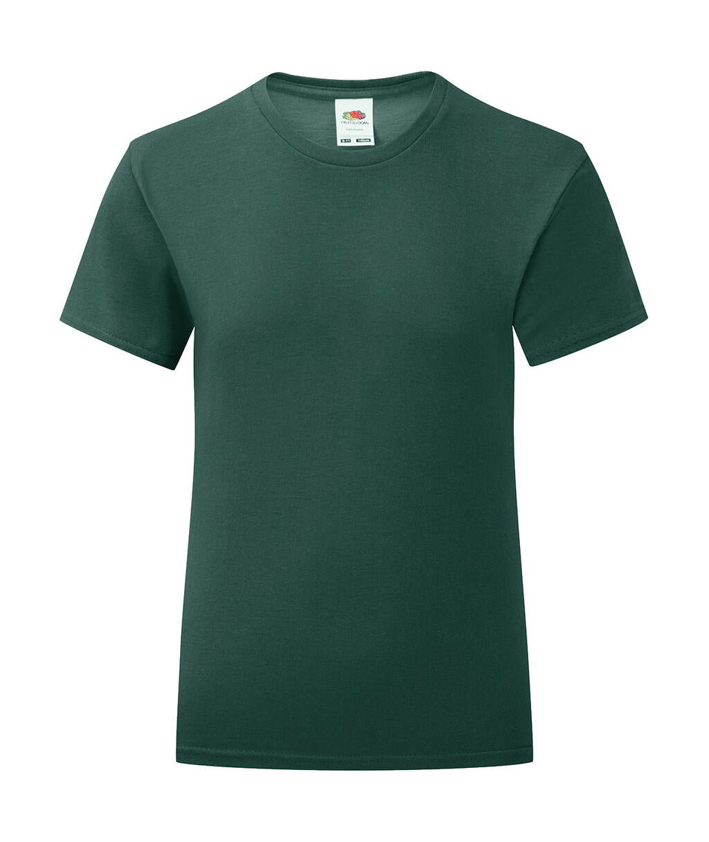 Girls' Iconic 150 T in Farbe Forest Green