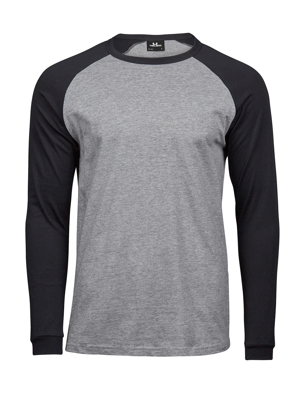 Baseball Tee Long Sleeve in Farbe Heather/Black