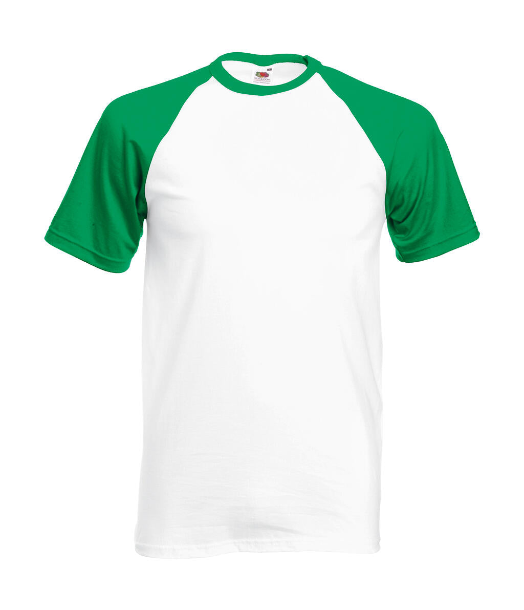 Valueweight Baseball T in Farbe White/Kelly Green