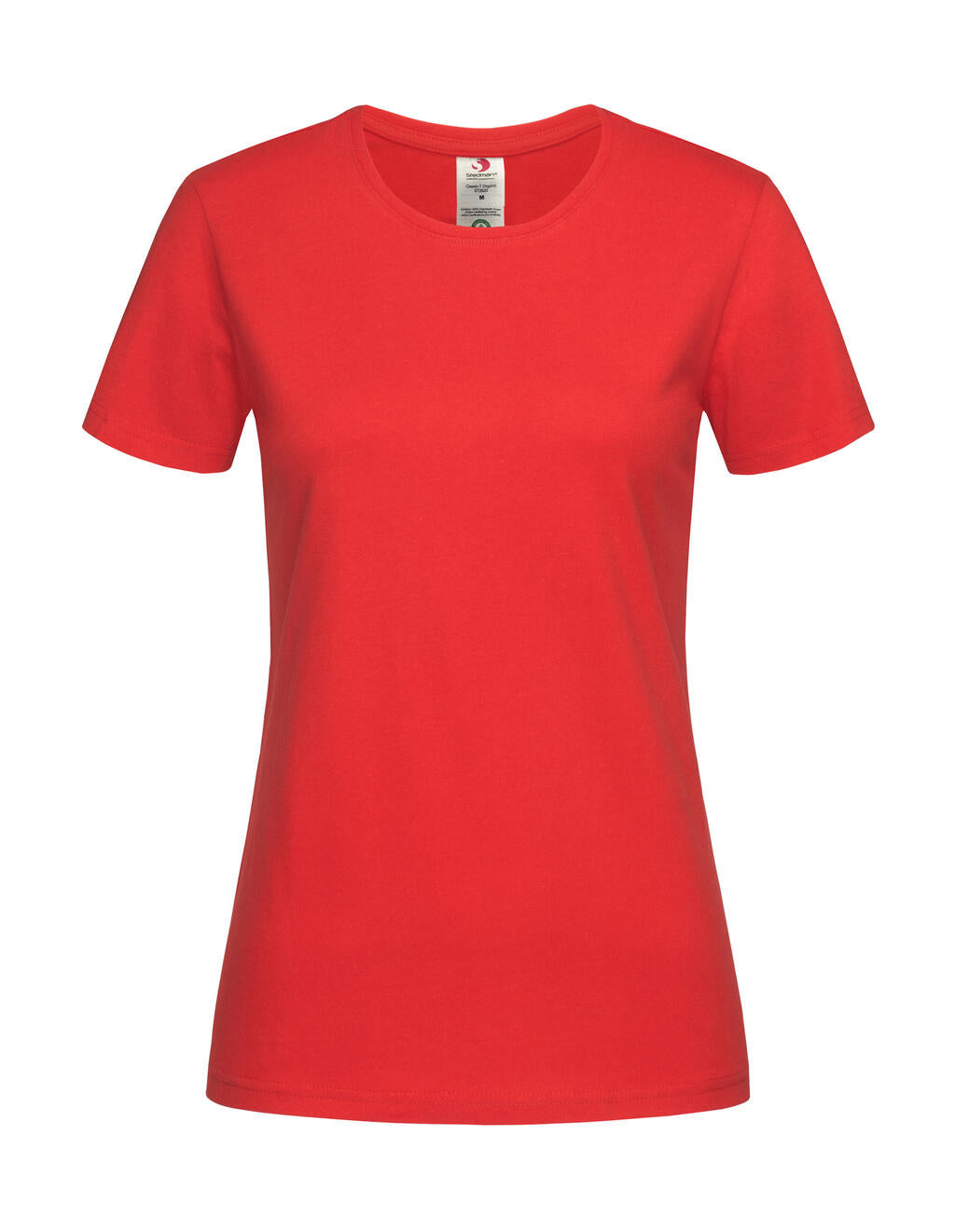 Classic-T Organic Fitted Women in Farbe Scarlet Red