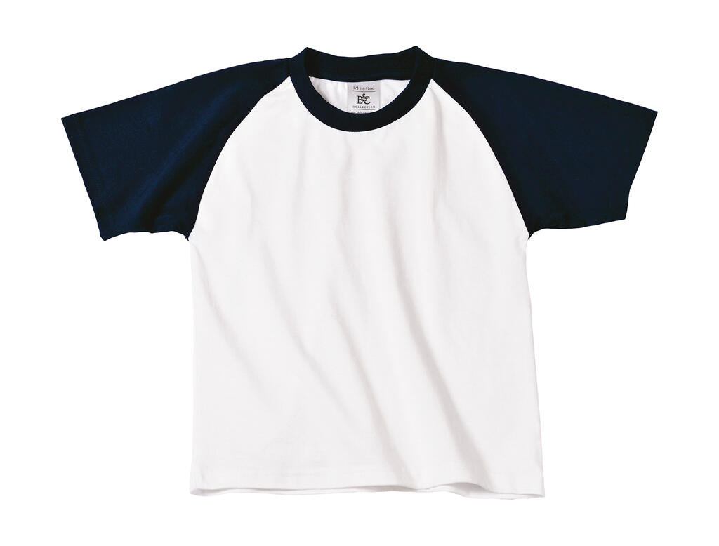 Base-Ball/kids T-Shirt in Farbe White/Navy