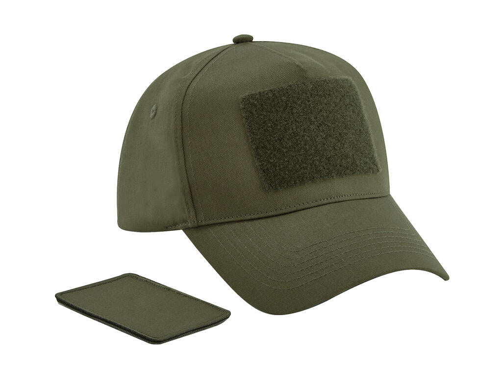 Removable Patch 5 Panel Cap in Farbe Military Green