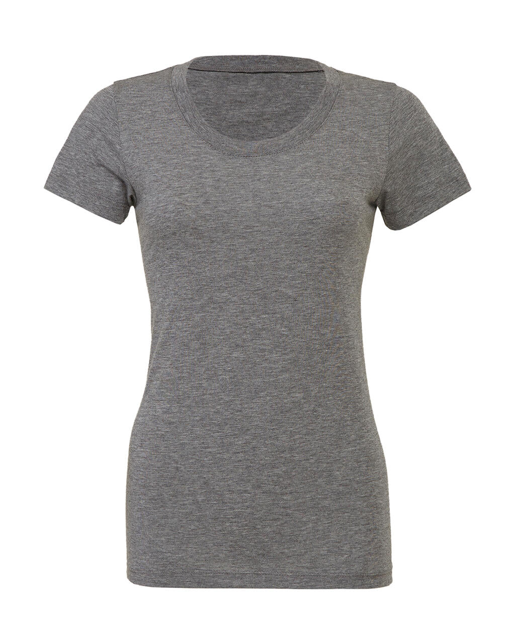 Triblend Crew Neck T-Shirt in Farbe Grey Triblend