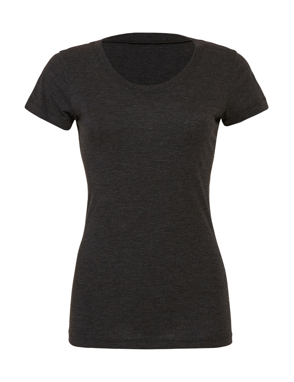Triblend Crew Neck T-Shirt in Farbe Charcoal-Black Triblend