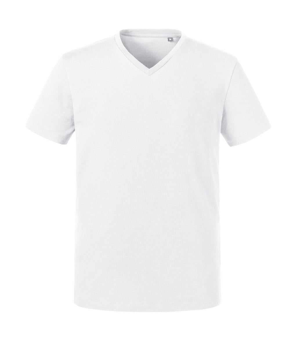 Men's Pure Organic V-Neck Tee in Farbe White
