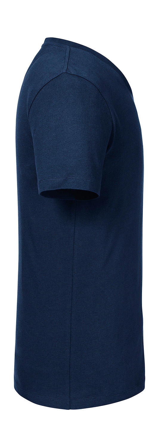 Men's Pure Organic V-Neck Tee in Farbe French Navy